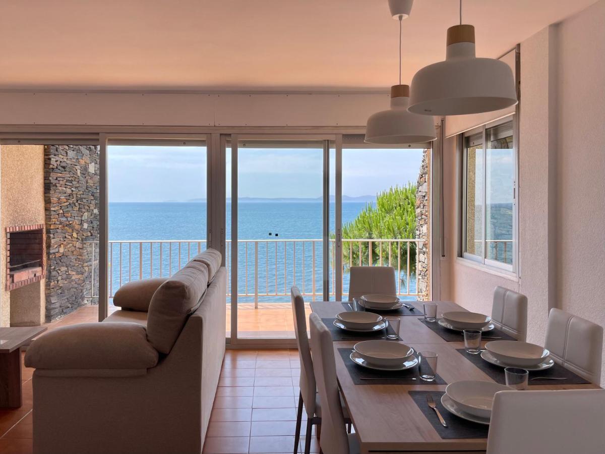 Luminoso Apartamento Frente Al Mar Con Piscina Roses Exterior foto