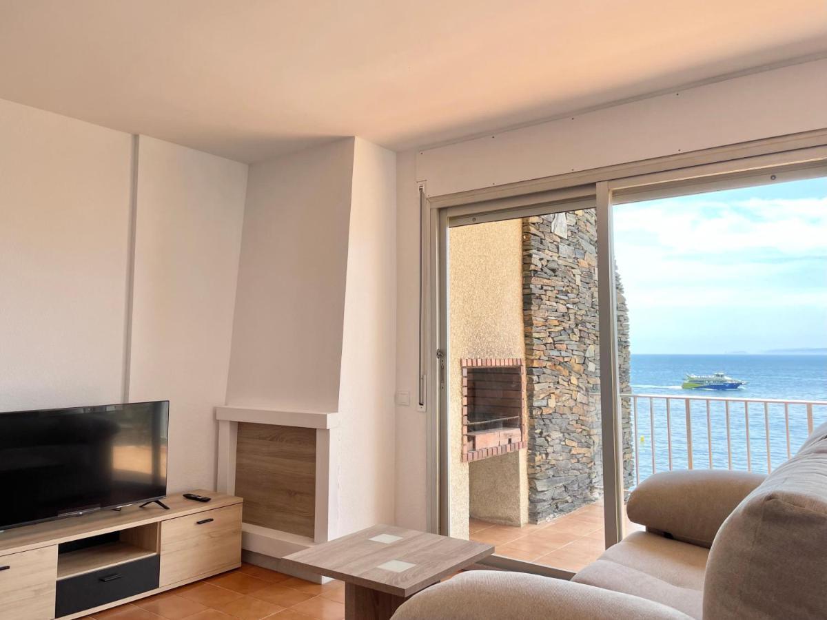 Luminoso Apartamento Frente Al Mar Con Piscina Roses Exterior foto